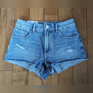 Light Denim Cut-Off Light Wash Shorts - Garage